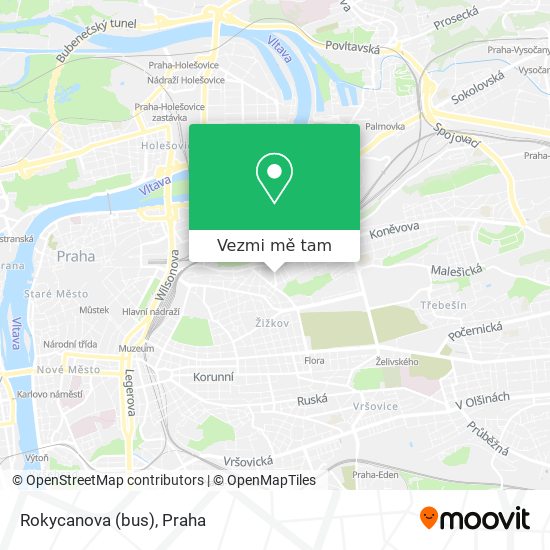 Rokycanova (bus) mapa