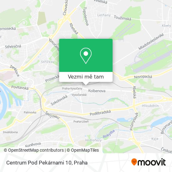 Centrum Pod Pekárnami 10 mapa