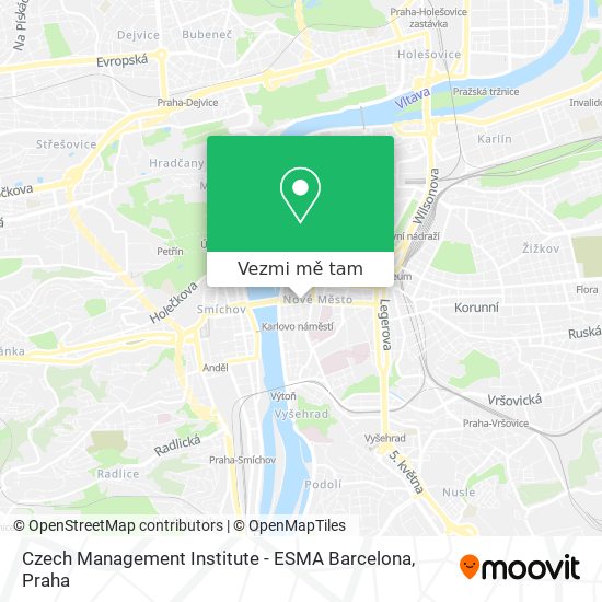 Czech Management Institute - ESMA  Barcelona mapa