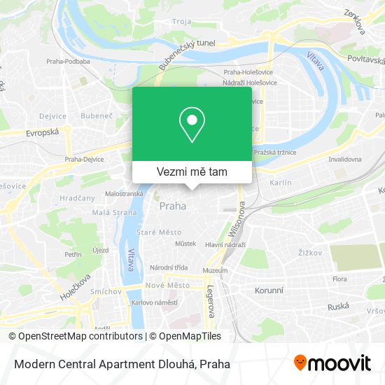 Modern Central Apartment Dlouhá mapa