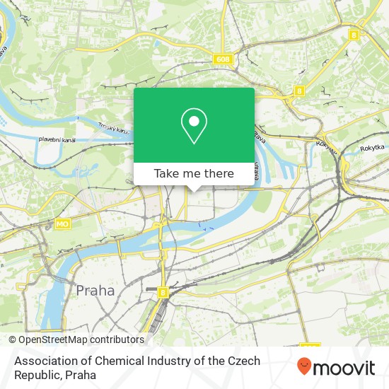 Association of Chemical Industry of the Czech Republic mapa