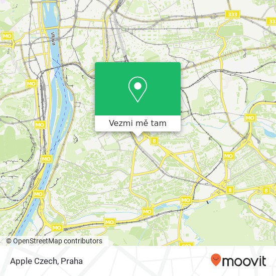 Apple Czech mapa