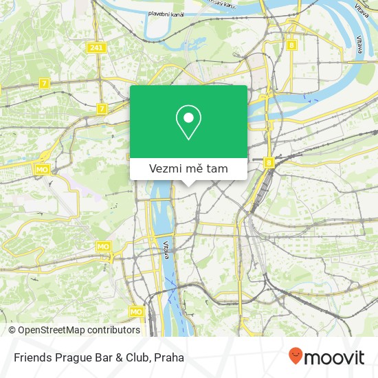 Friends Prague Bar & Club mapa