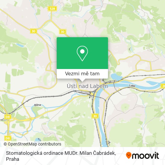 Stomatologická ordinace MUDr. Milan Čabrádek mapa