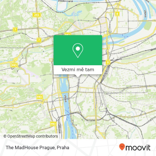 The MadHouse Prague mapa