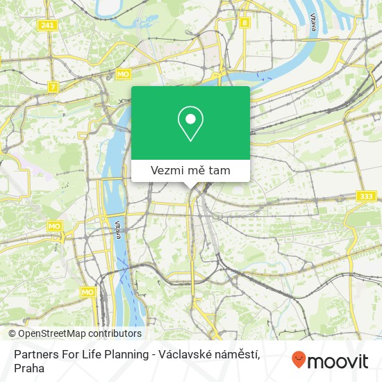 Partners For Life Planning - Václavské náměstí mapa