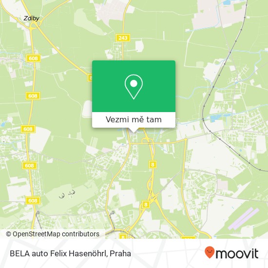 BELA auto Felix Hasenöhrl mapa