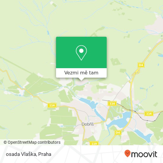 osada Vlaška mapa