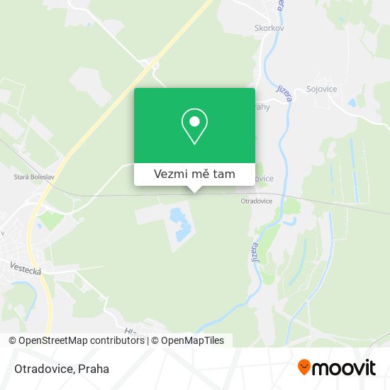 Otradovice mapa