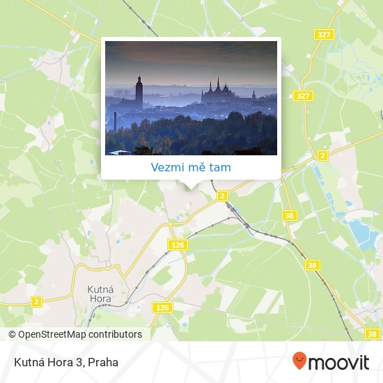 Kutná Hora 3 mapa
