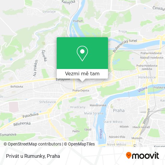 Privát u Rumunky mapa