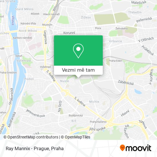 Ray Mannix - Prague mapa