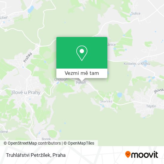 Truhlářstvi Petržílek mapa