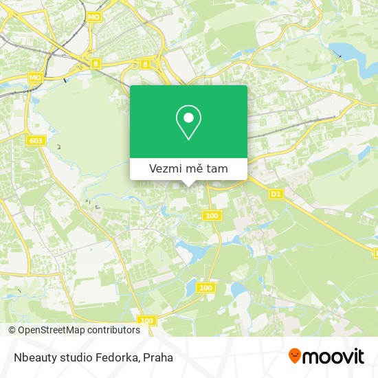 Nbeauty studio Fedorka mapa