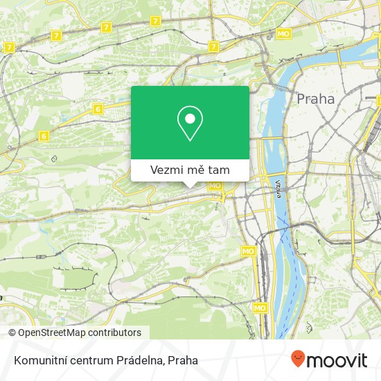 Komunitní centrum Prádelna mapa