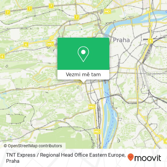 TNT Express / Regional Head Office Eastern Europe mapa