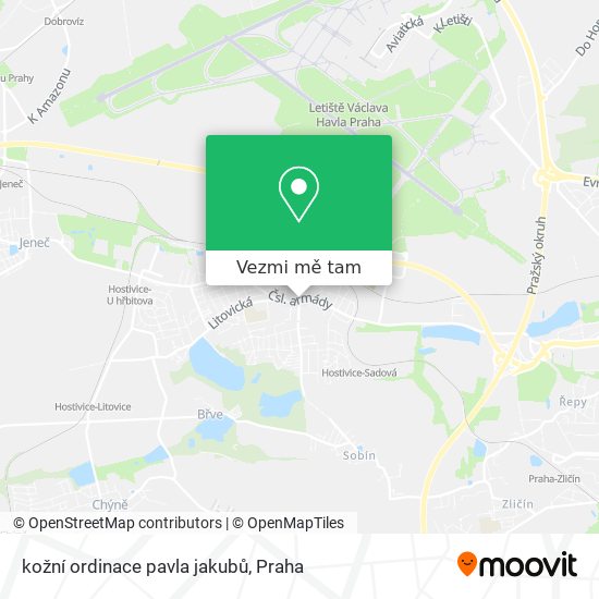 kožní ordinace pavla jakubů mapa