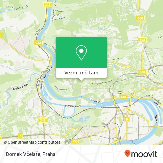 Domek Včelaře mapa