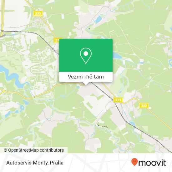 Autoservis Monty mapa