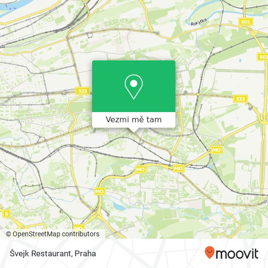 Švejk Restaurant mapa