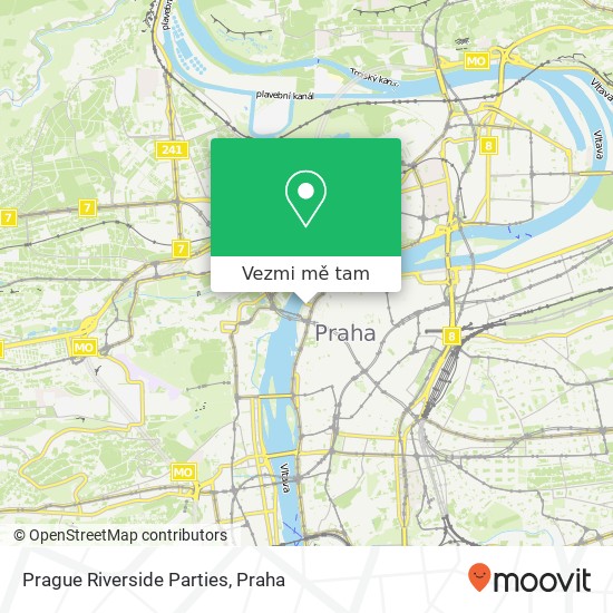 Prague Riverside Parties mapa