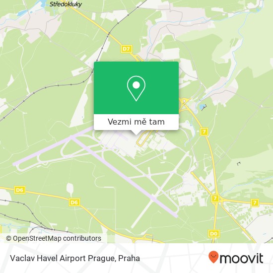 Vaclav Havel Airport Prague mapa