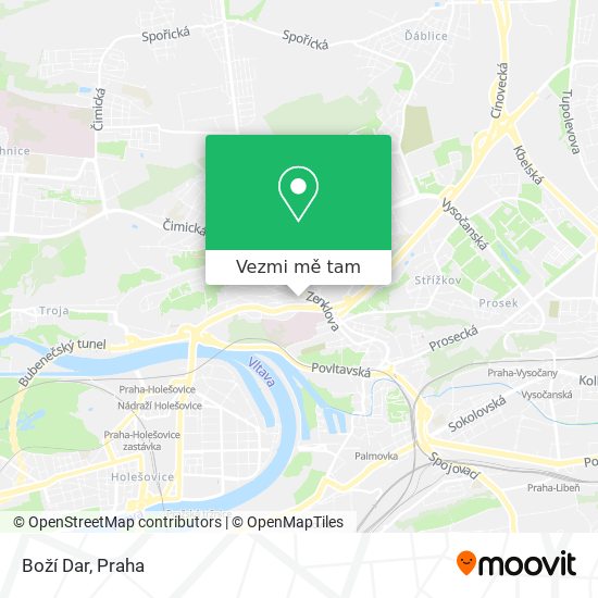 Boží Dar mapa
