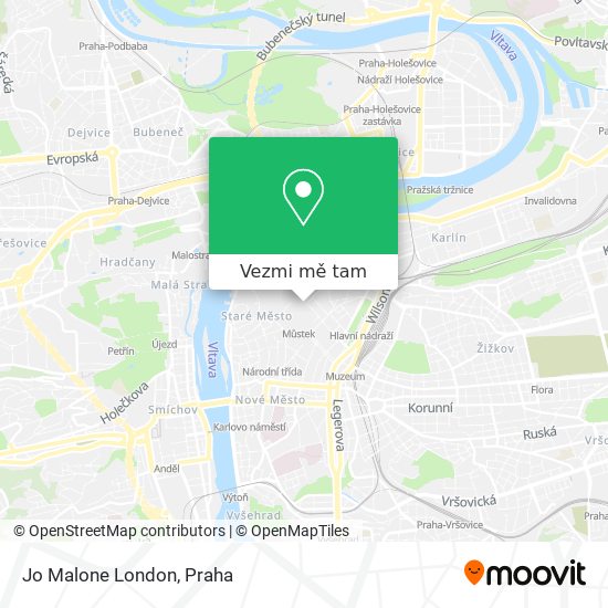 Jo Malone London mapa
