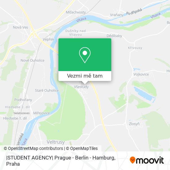 |STUDENT AGENCY| Prague - Berlin - Hamburg mapa