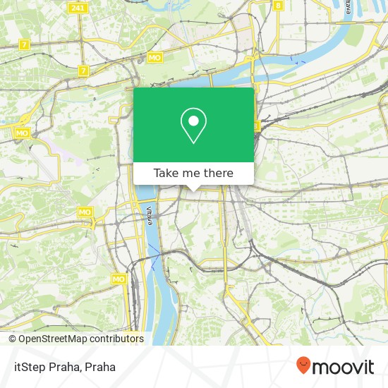 itStep Praha mapa