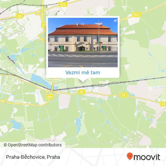 Praha-Běchovice mapa