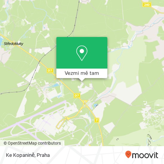 Ke Kopanině mapa