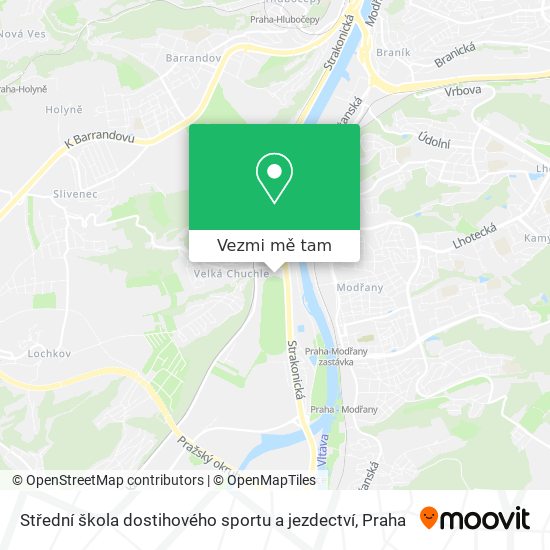 Střední škola dostihového sportu a jezdectví mapa