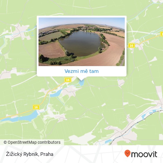 Žižický Rybník mapa