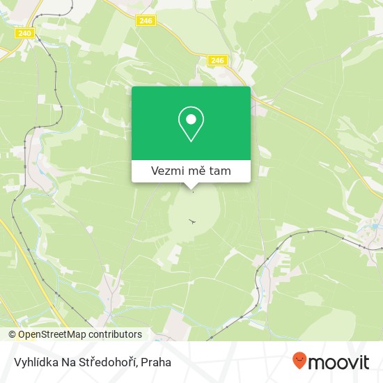 Vyhlídka Na Středohoří mapa