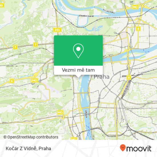 Kočár Z Vídně mapa