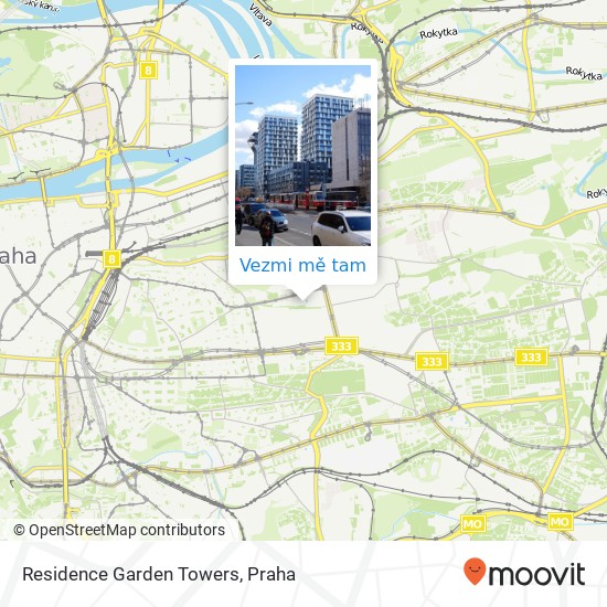 Residence Garden Towers mapa