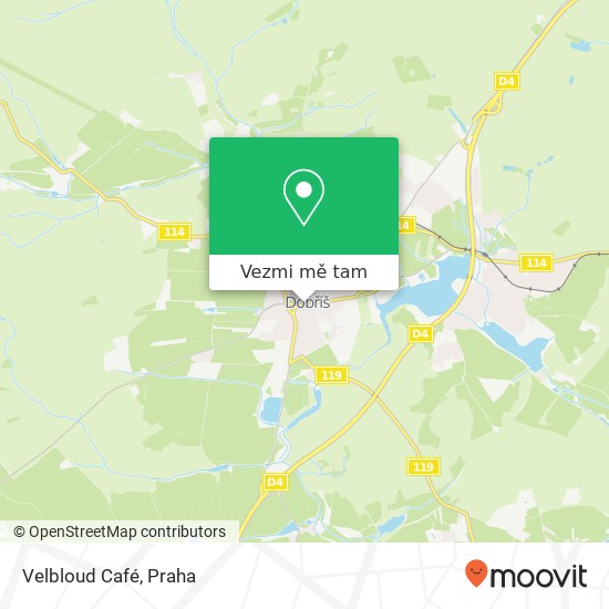 Velbloud Café mapa