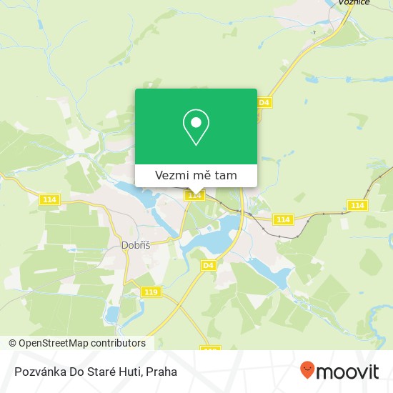 Pozvánka Do Staré Huti mapa