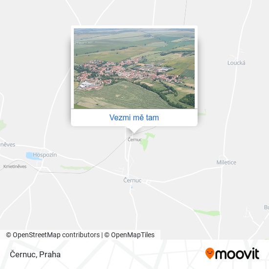 Černuc mapa