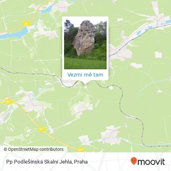 Pp Podlešínská Skalní Jehla mapa