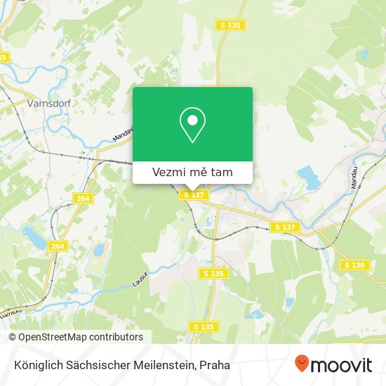Königlich Sächsischer Meilenstein mapa