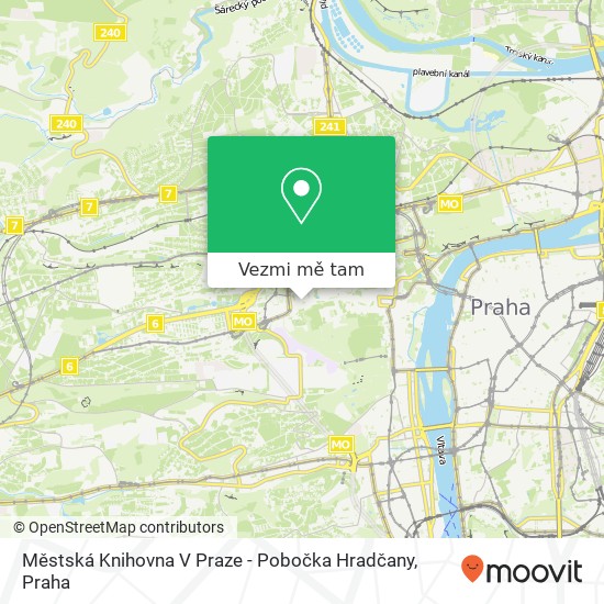 Městská Knihovna V Praze - Pobočka Hradčany mapa