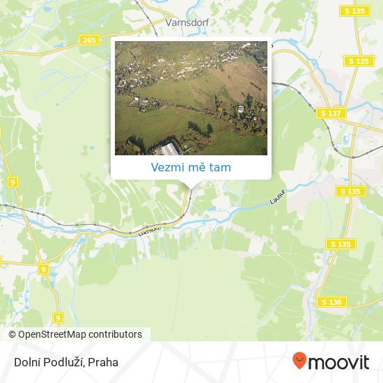 Dolní Podluží mapa