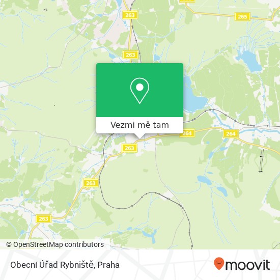 Obecní Úřad Rybniště mapa