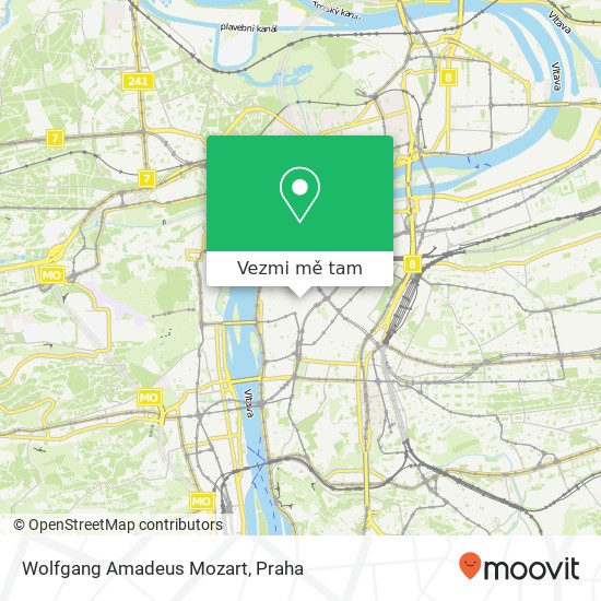 Wolfgang Amadeus Mozart mapa