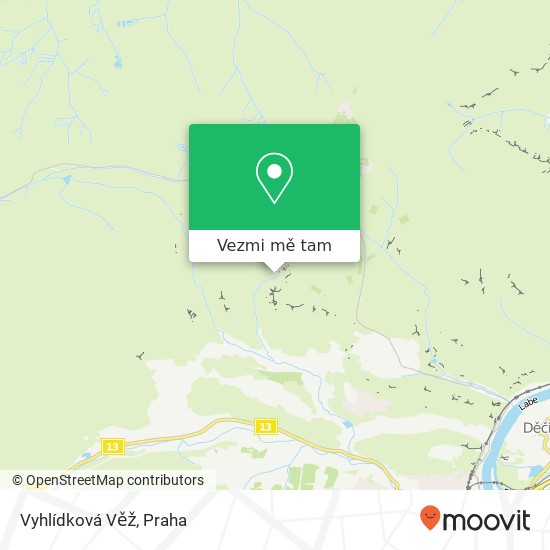 Vyhlídková Věž mapa