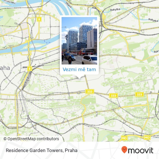 Residence Garden Towers mapa