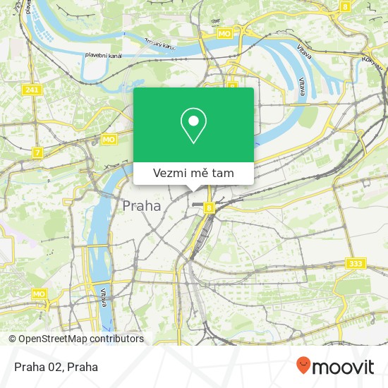 Praha 02 mapa