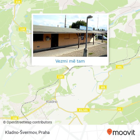 Kladno-Švermov mapa